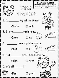 Cat Multiple Worksheet Kindergarten