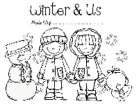 Winter Kindergarten Activity Book