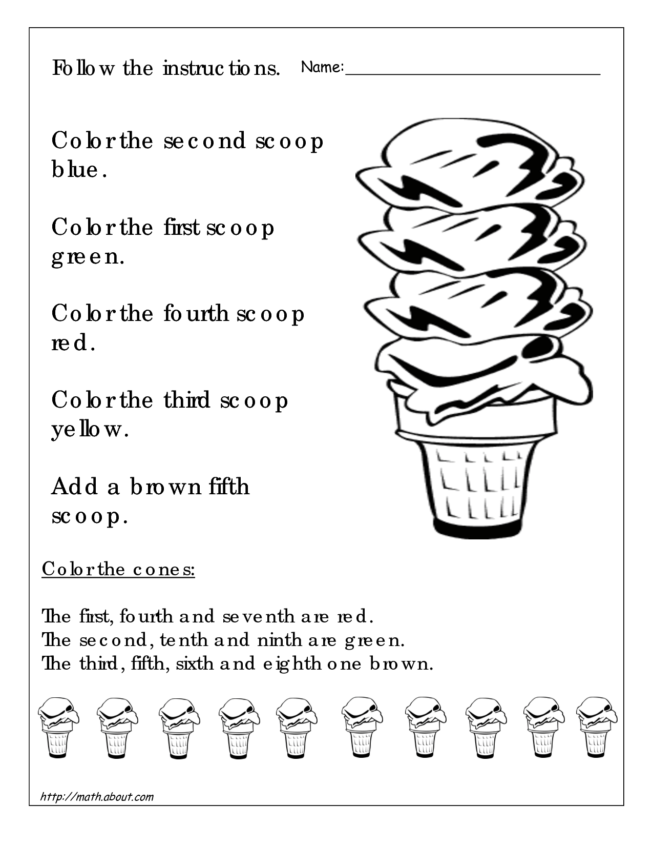 11 Best Images of Position Of Objects Worksheets - Pre-K Math