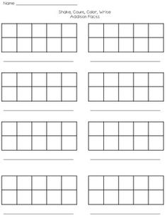18 Best Images of Ten Frame Counting Worksheets - Missing Number