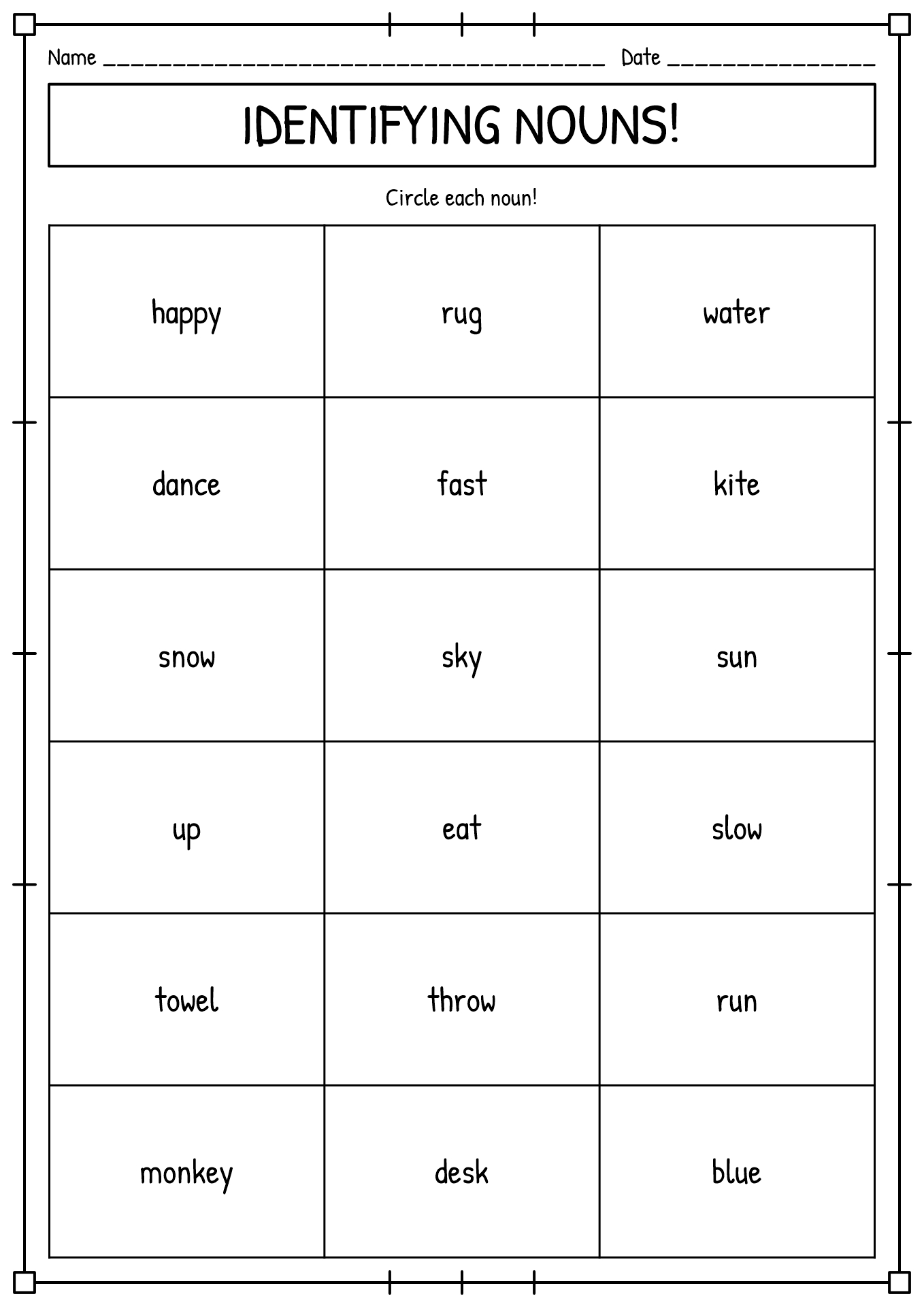 17 Best Images Of Different Kinds Of Nouns Worksheet Different Types 