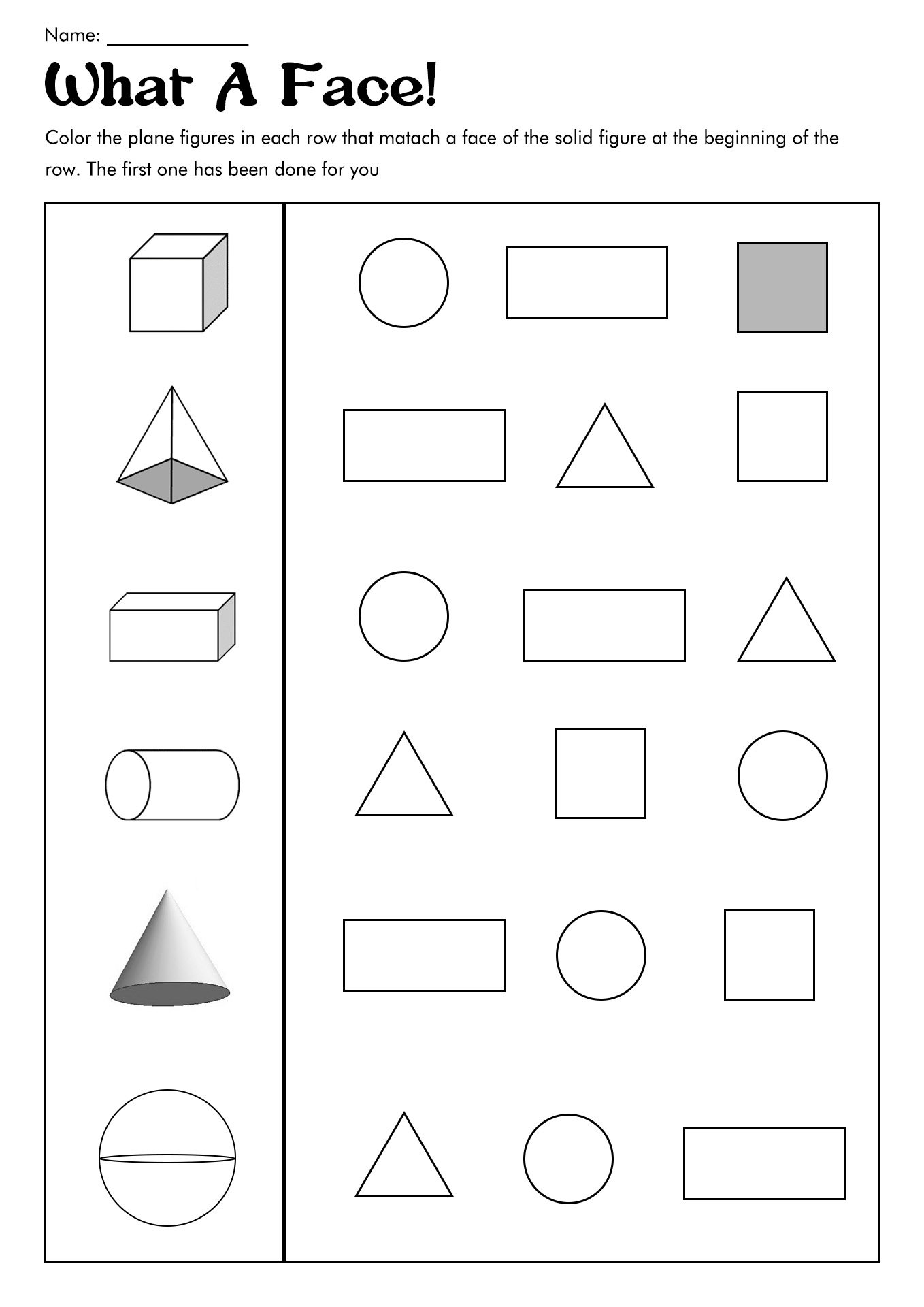 16 Best Images Of Plane Shapes Worksheets For Kindergarten