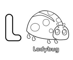 Preschool Letter L Ladybug Coloring Pages