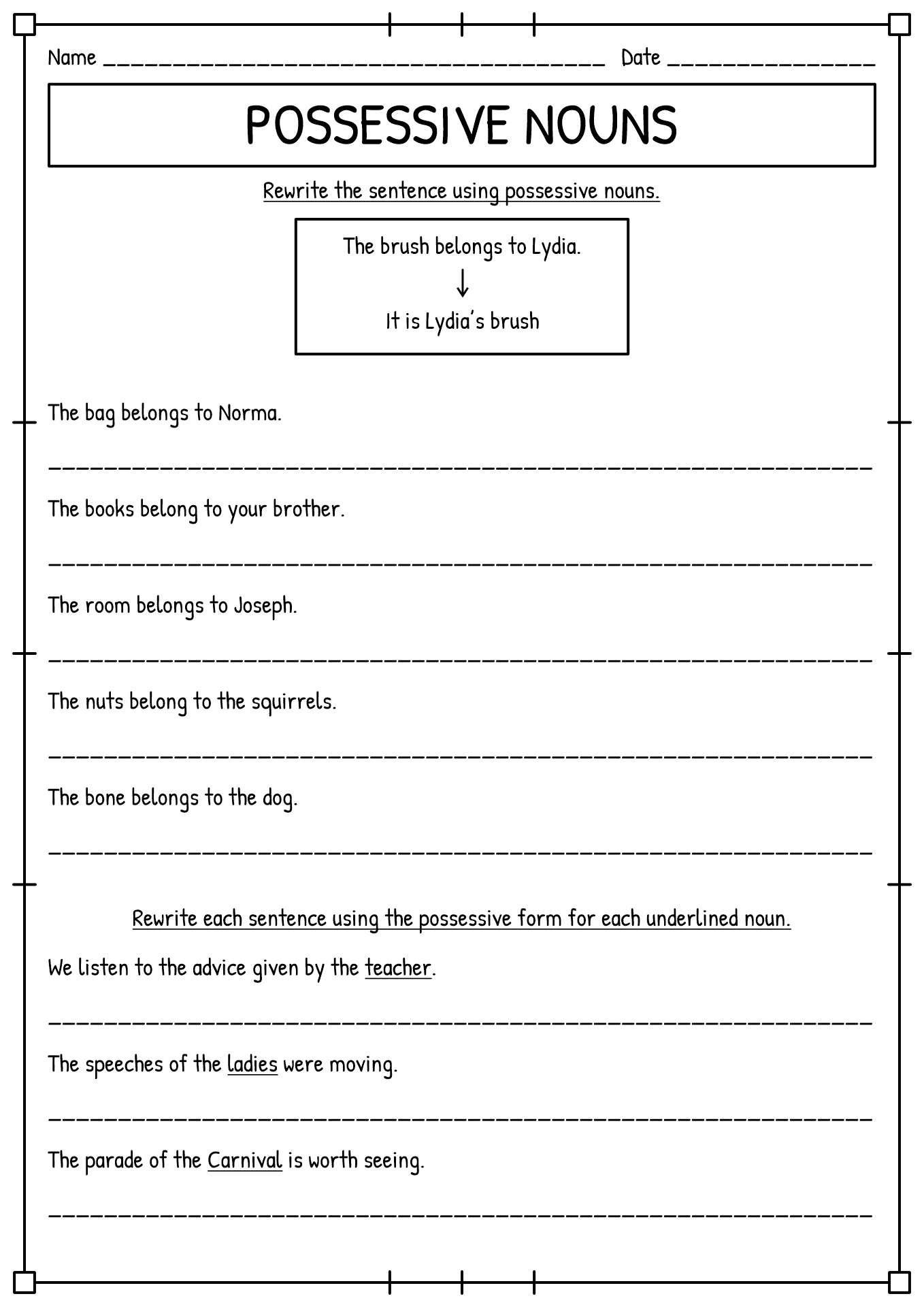 17 Best Images of Different Kinds Of Nouns Worksheet - Different Types