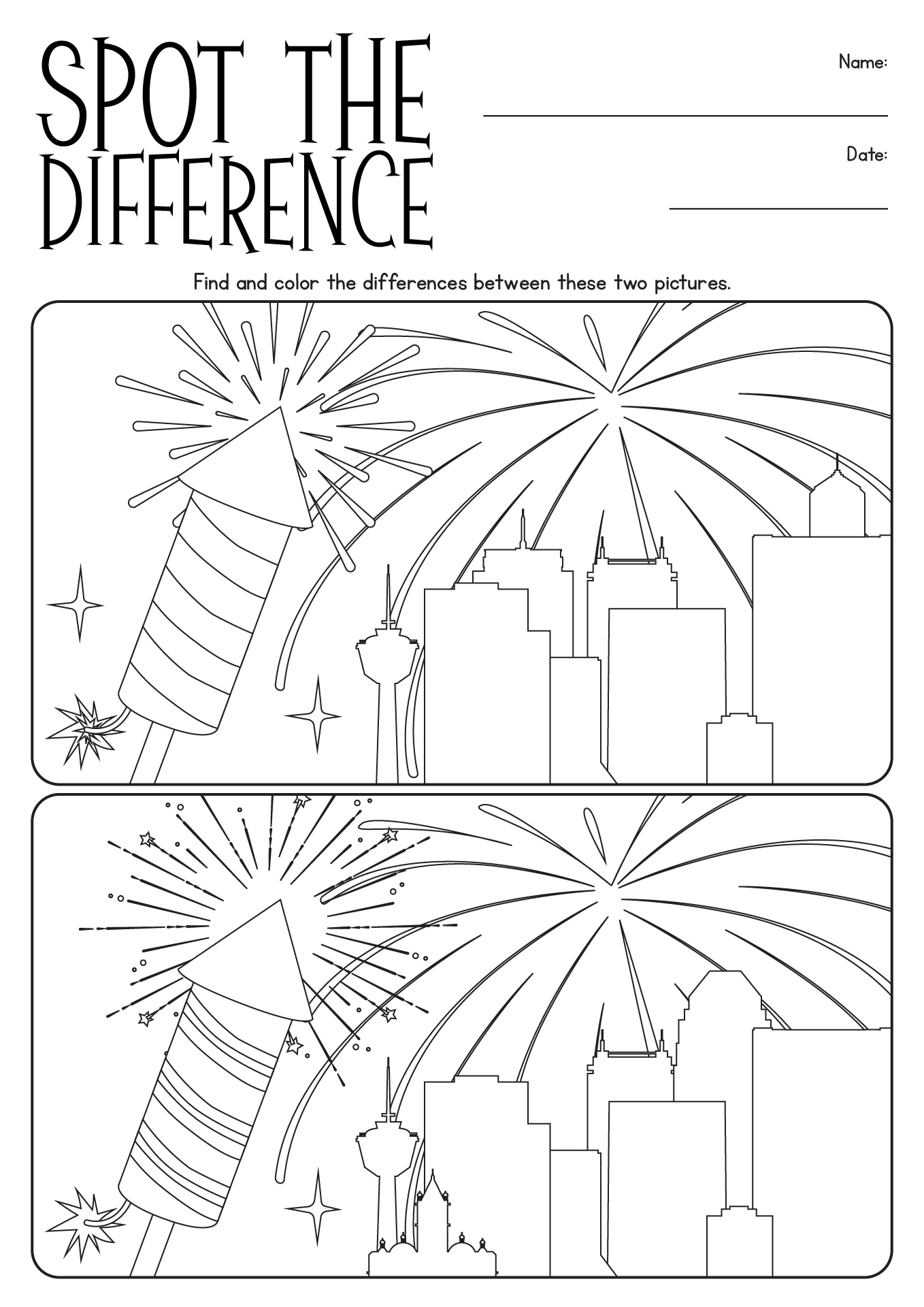 Free Printable Spot The Difference Printable Word Searches