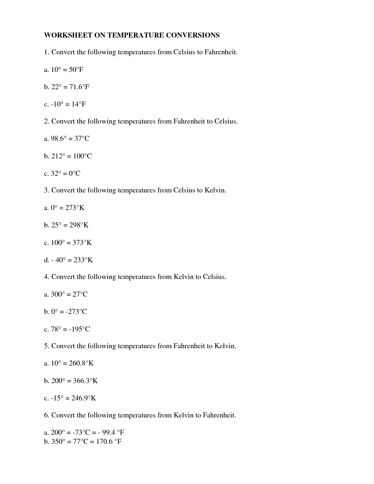 10 Best Images of Celsius Temperature Worksheets  Converting Celsius and Fahrenheit Worksheet 