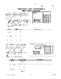 Chemistry Unit 1 Worksheet 3