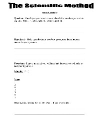 Scientific Method Worksheet 4th Grade Science