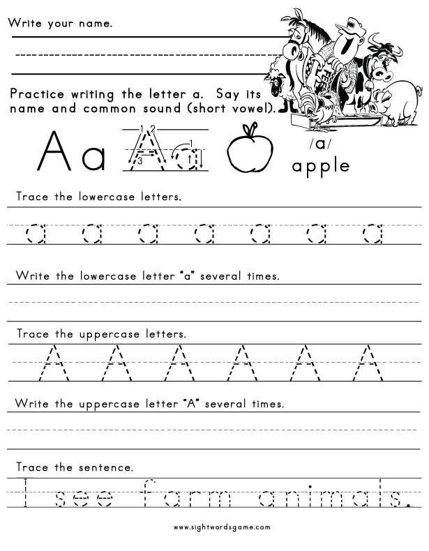 Alphabet Letter Worksheets