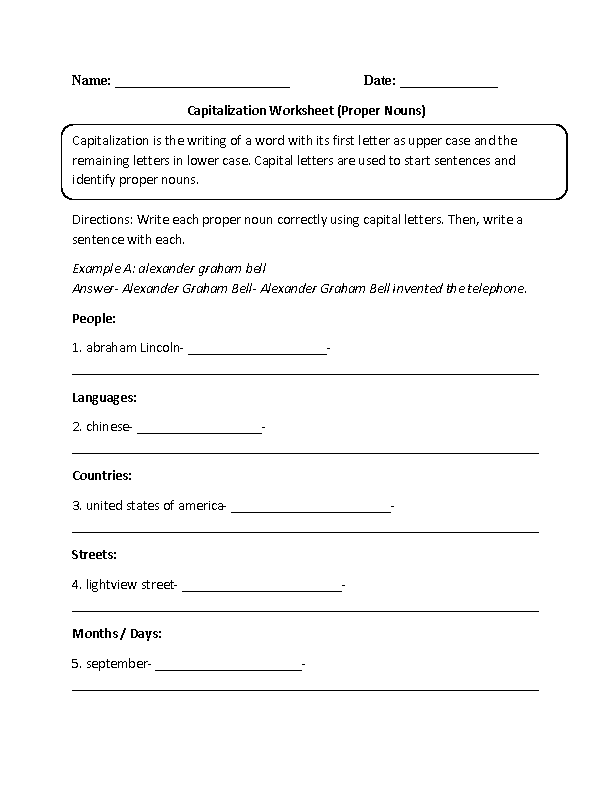 englishlinx-capitalization-worksheets