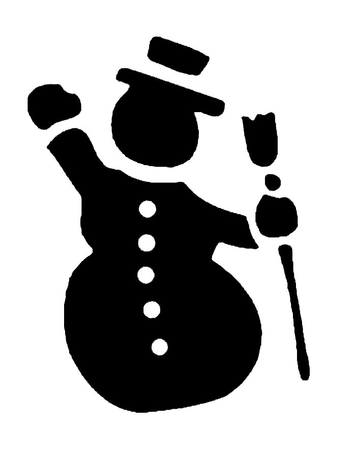  Printable Snowman Stencils