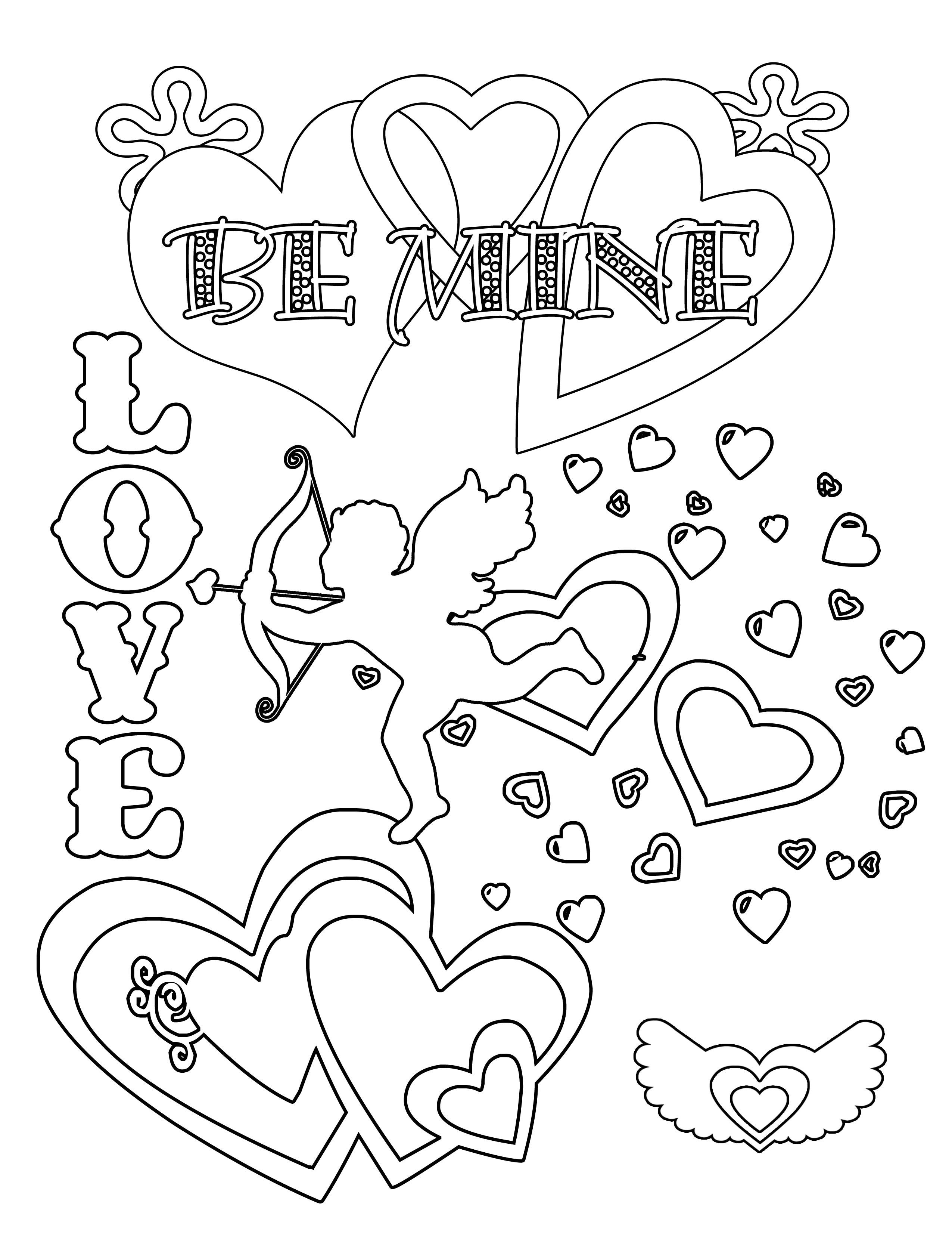  Printable Valentine's Day Coloring Pages