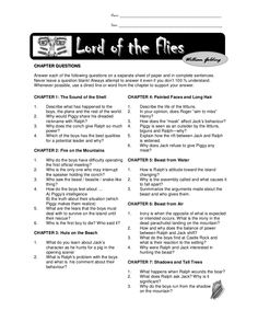 Lord of the Flies Questions Chapter 1