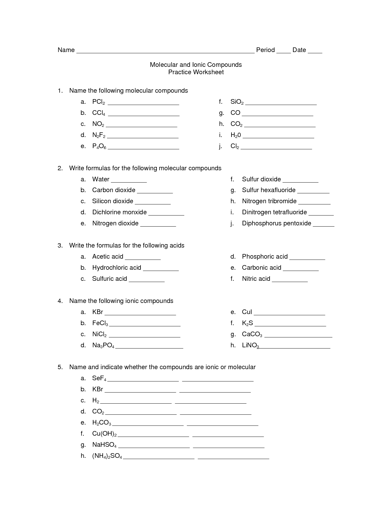 Atoms Vs Ions Worksheet