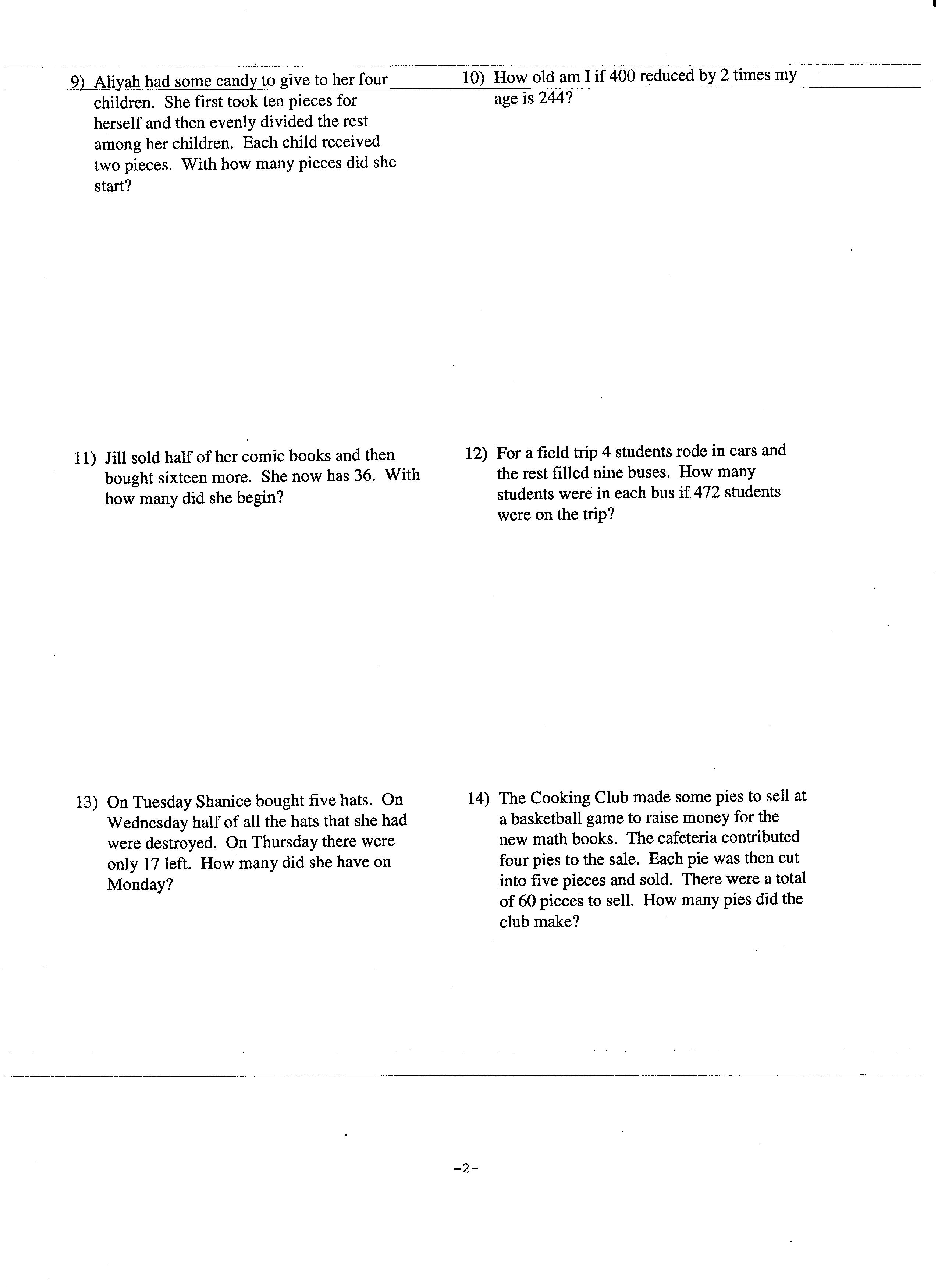 15 Best Images of Equations With Variables On Both Sides Worksheets  Equations with Variables 