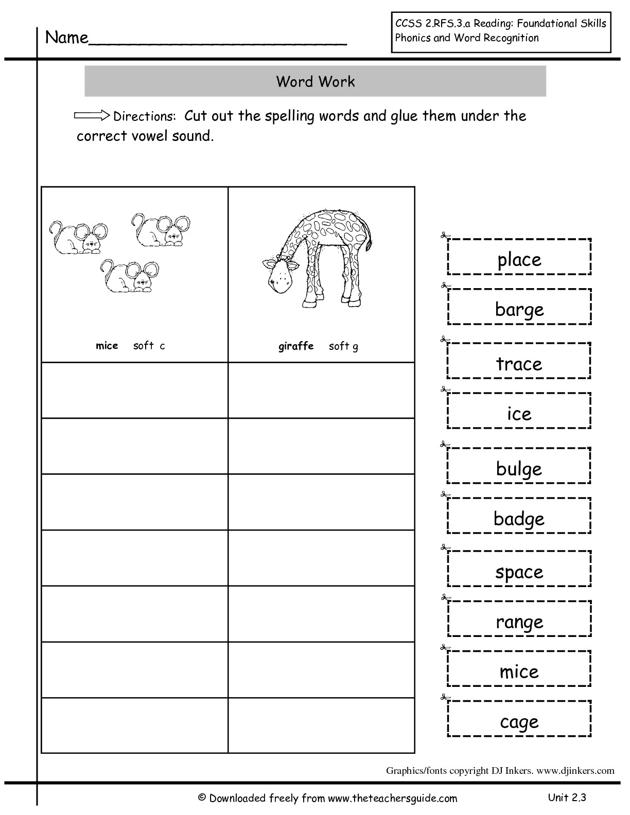 2nd Grade Vocabulary Worksheet