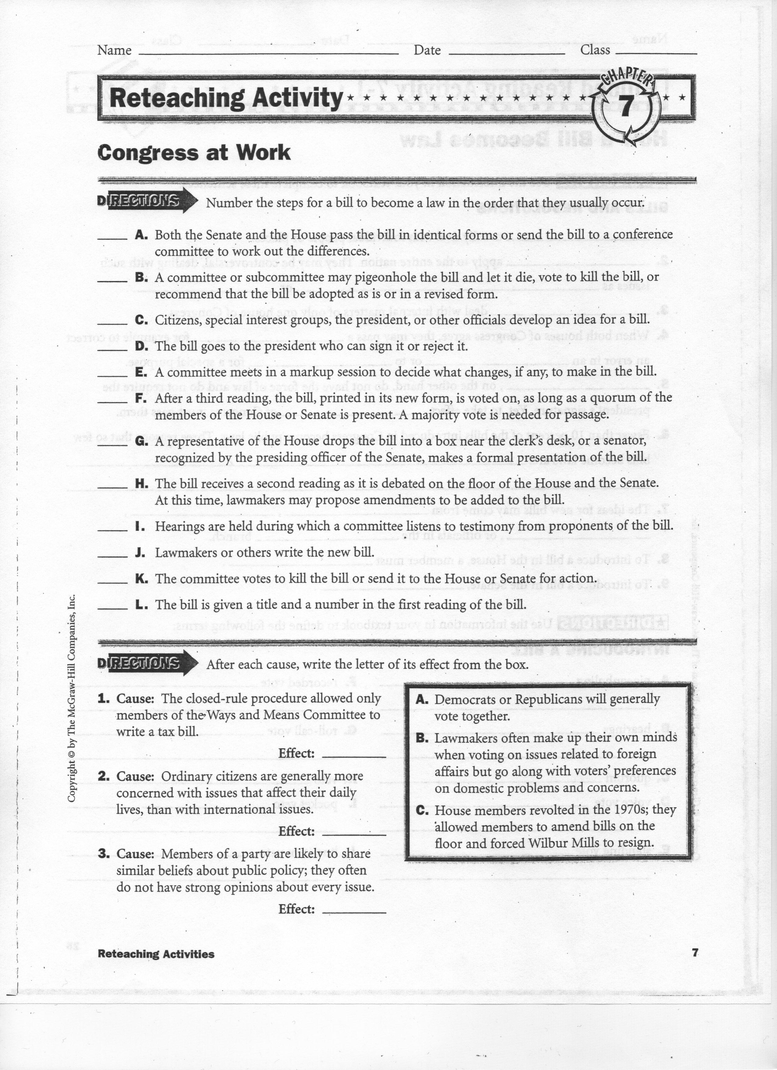 14 Best Images of American Government Answer Key Worksheets American