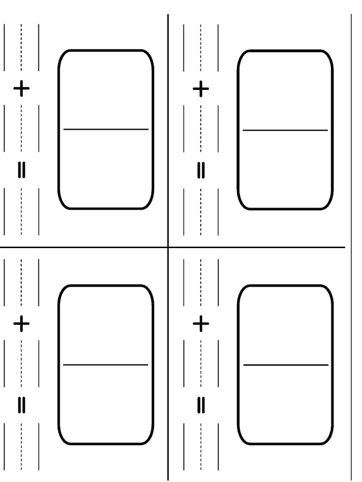 15 Best Images of Blank Domino Worksheets - Blank Domino Addition