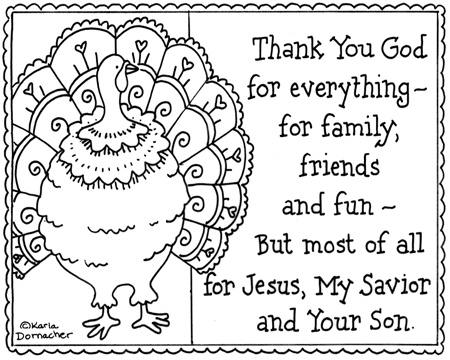 Christian Thanksgiving Coloring Pages