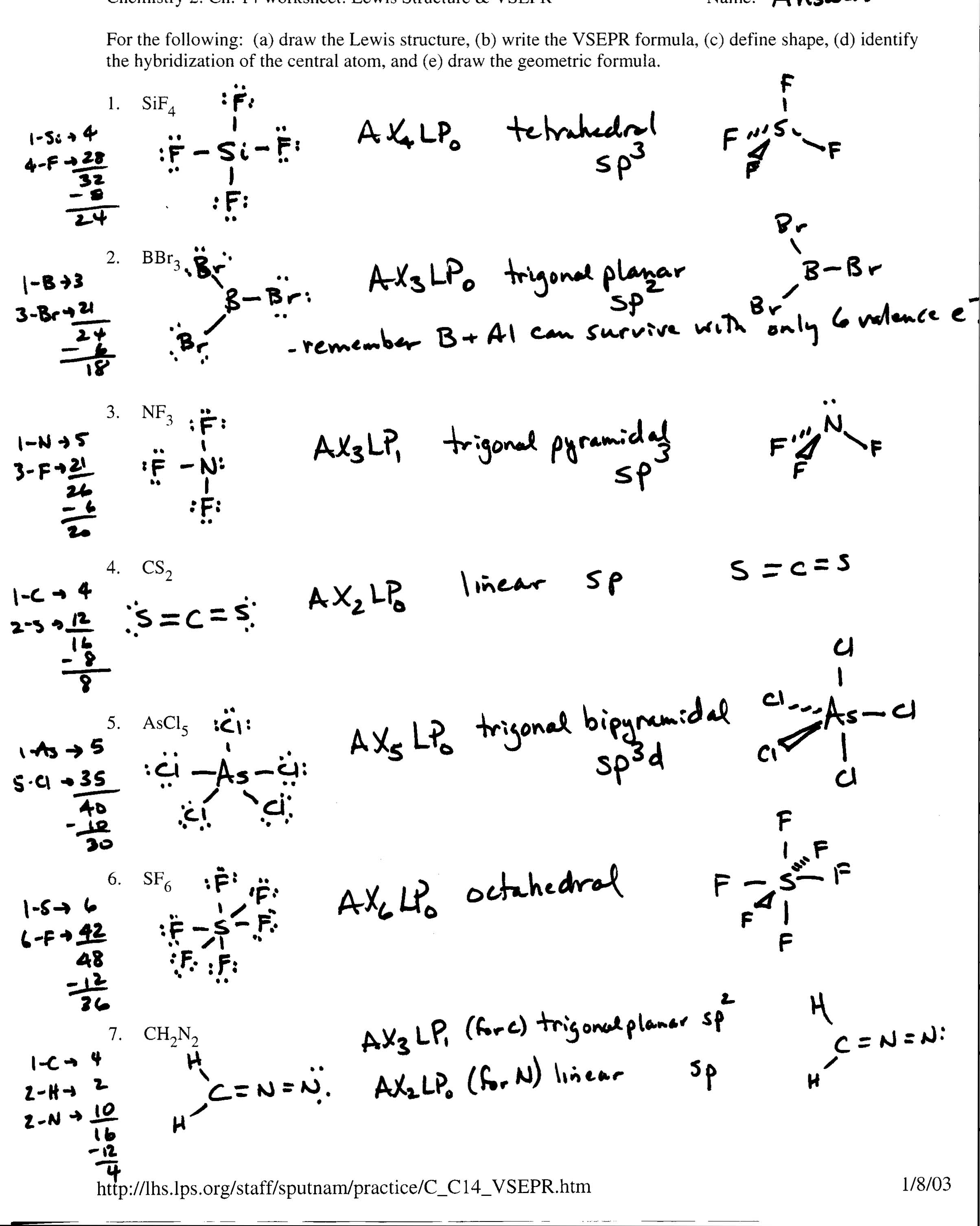 Covalent Bonding Worksheet Answers