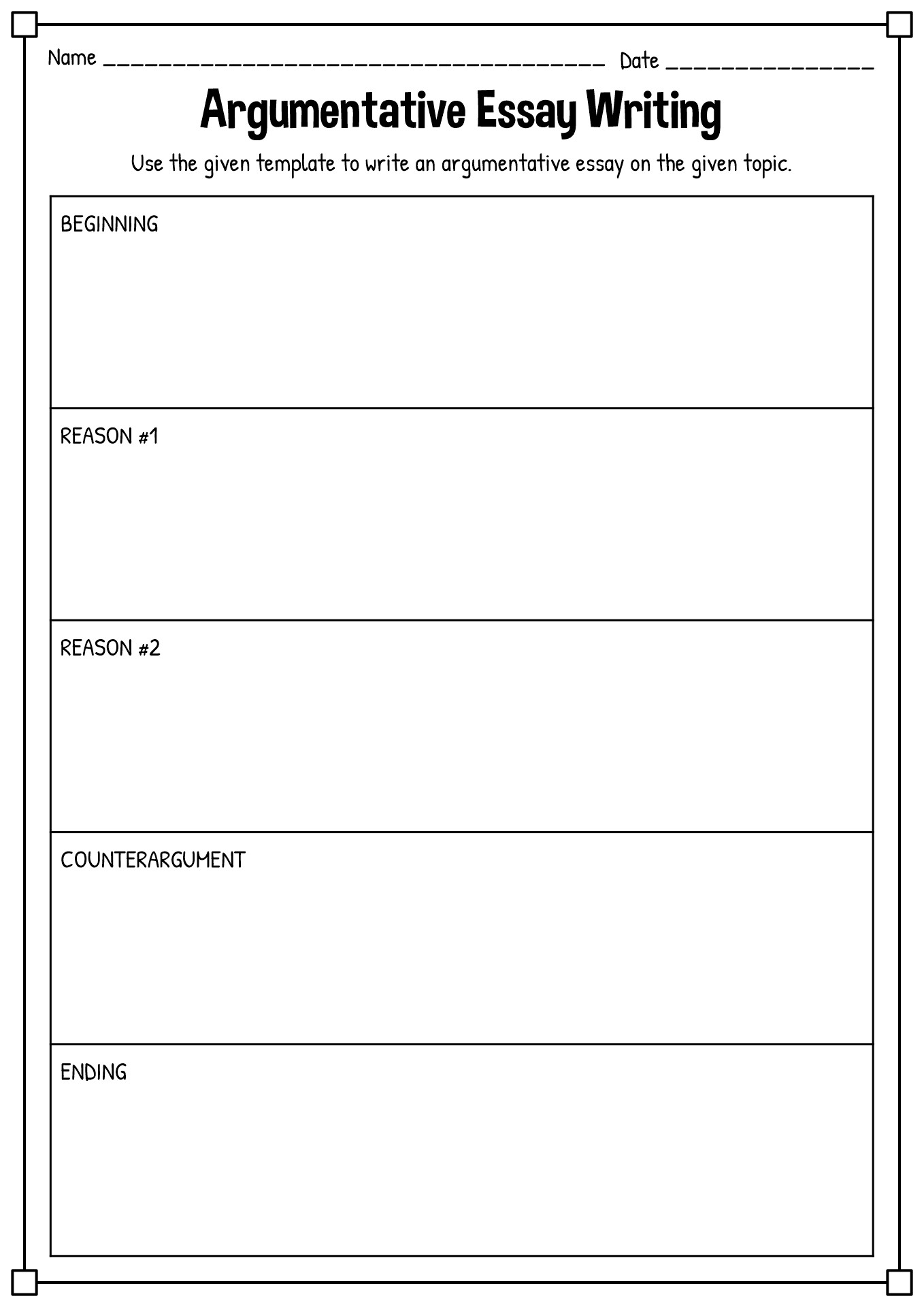 Essay Writing Worksheets Middle School Essay Writing Worksheets Middle School