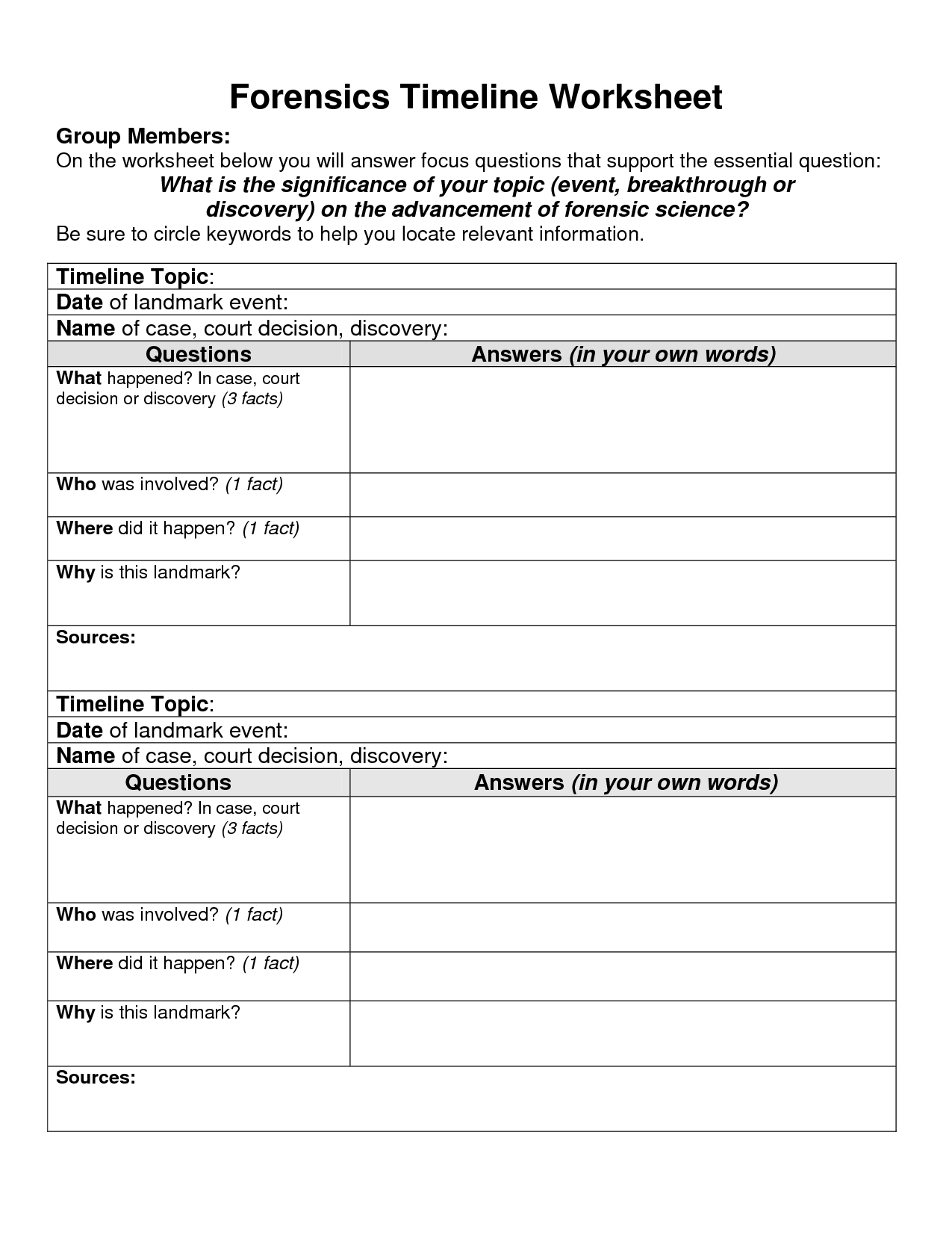 16 Best Images of Forensic Science Worksheet Answers - Forensic Science