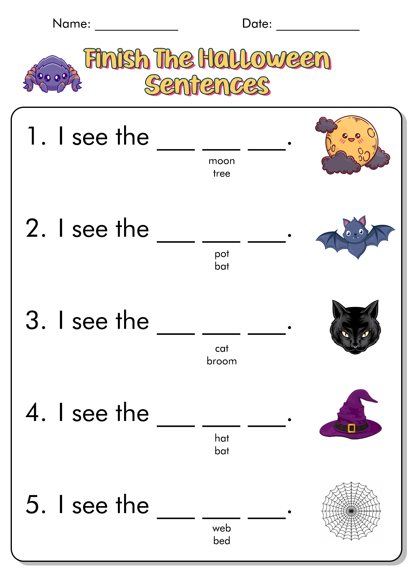 12 Best Images Of 8 Grade English Worksheet Halloween Free Printable Halloween Worksheets 2nd