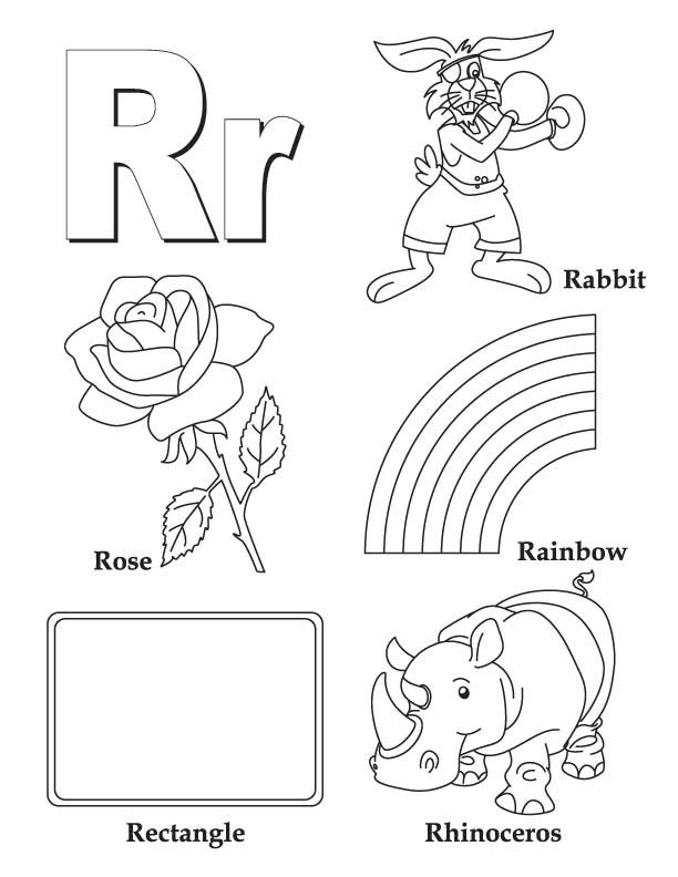 animal coloring pages letter r - photo #6