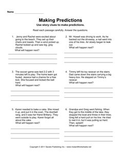 Making Predictions Worksheets
