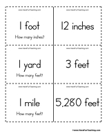 Measurement Inches Feet Yards Miles