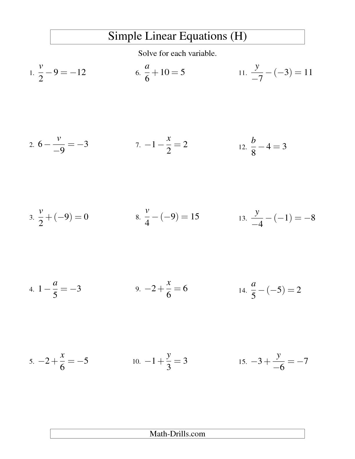 12 Best Images of 2 Step Equation Worksheets Variable - Two-Step Equations Worksheet, One Step