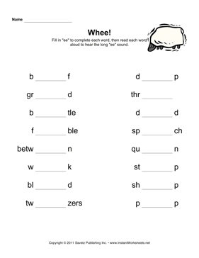 12 Best Images of Phonics Worksheets Long E - Oo Phonics Worksheets