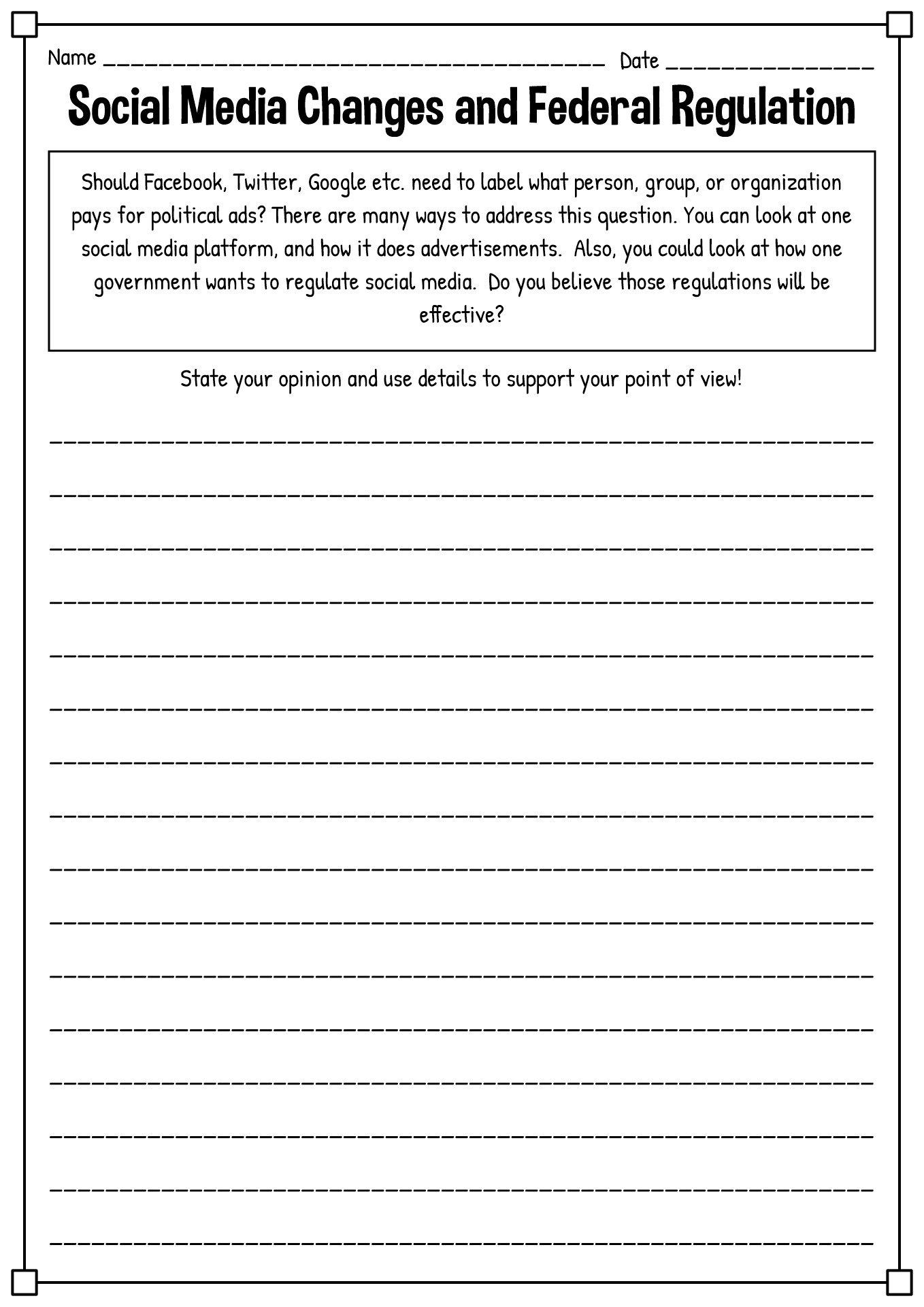 Persuasive Writing Worksheets Persuasive Writing Worksheets