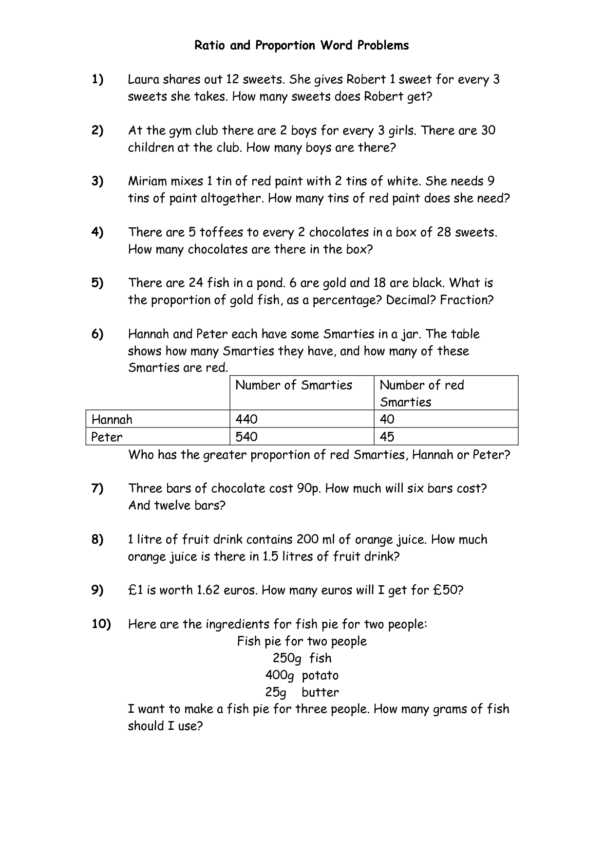 6 Best Images of Ratio Proportion And Percent Worksheets - Rates Ratios