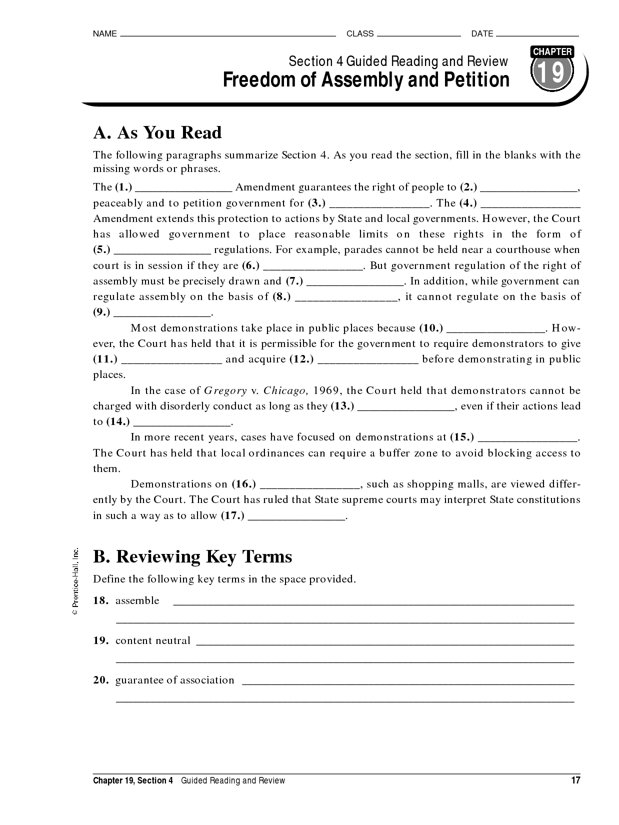 14 Best Images of American Government Answer Key Worksheets American Government Chapter 2