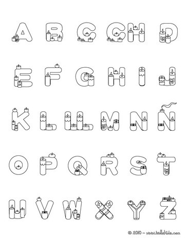 Spanish Alphabet Coloring Pages Printable | Coloring Page Blog