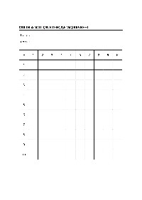 Blank Addition Table Worksheet
