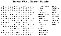 School Word Search Puzzles