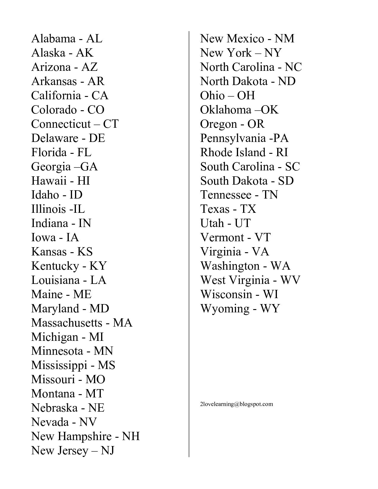 printable-state-abbreviations-list