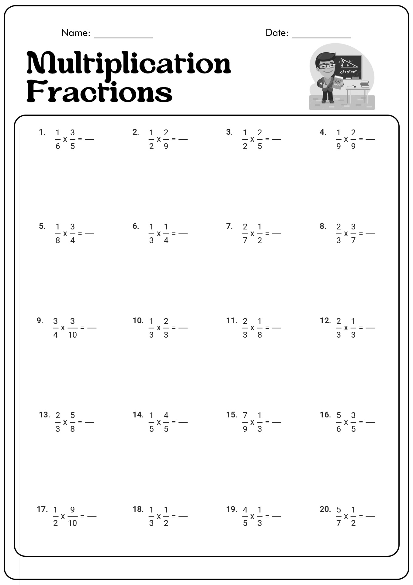 16 Best Images of Simplifying Fractions Worksheets Grade 6 - 6th Grade