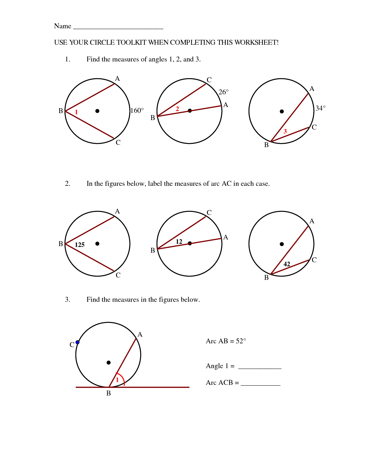 13 Best Images of Angle Practice Worksheet - 7th Grade Geometry
