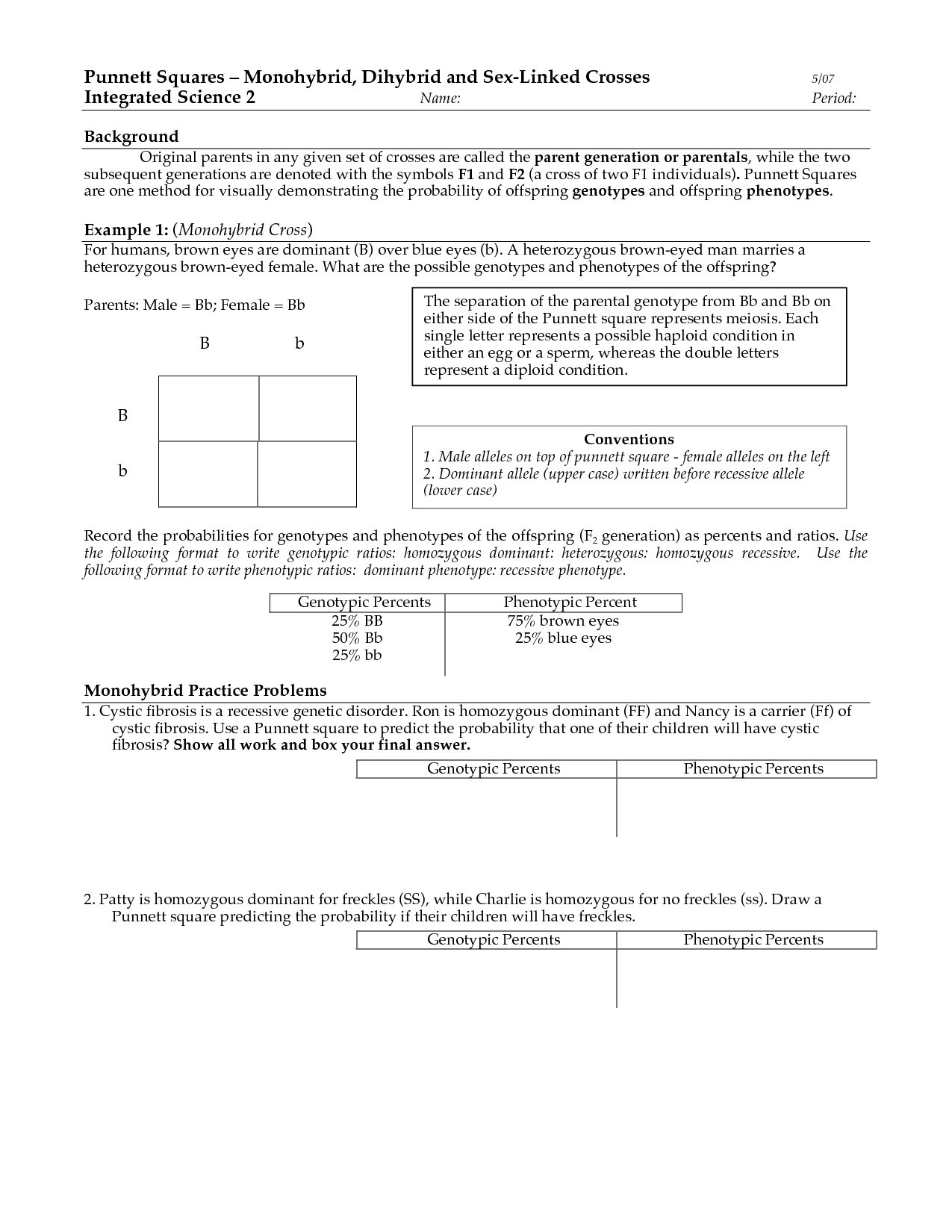19 Best Images Of Dihybrid Worksheet With Answer Key Dihybrid Cross Worksheet Answer Key 