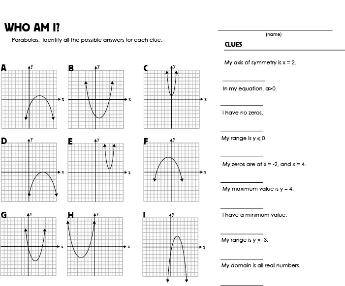 17 Best Images of Standard To Vertex Form Worksheet  Quadratic Vertex Form Worksheet, Quadratic 