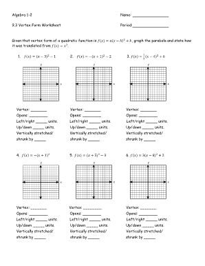 17 Best Images of Standard To Vertex Form Worksheet  Quadratic Vertex Form Worksheet, Quadratic 