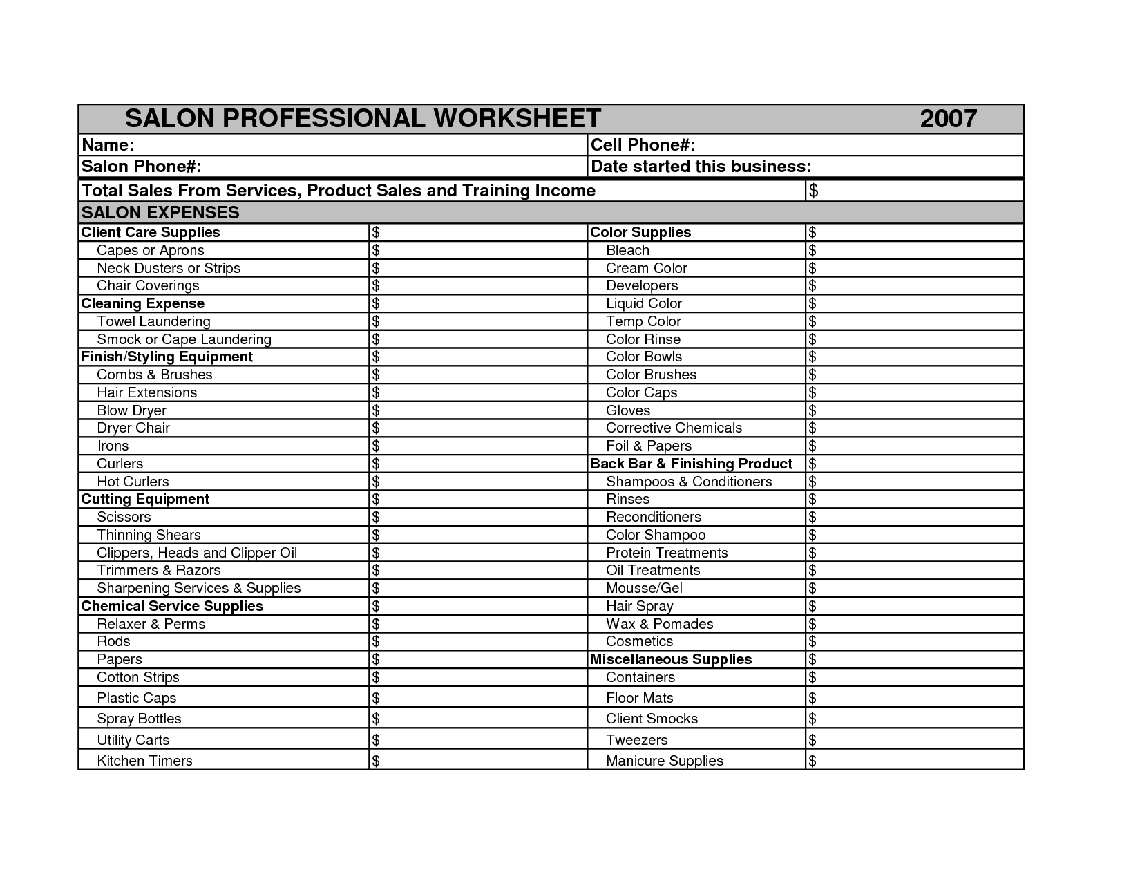 16 Best Images of Budget Worksheet Self-Employed - Make a Budget
