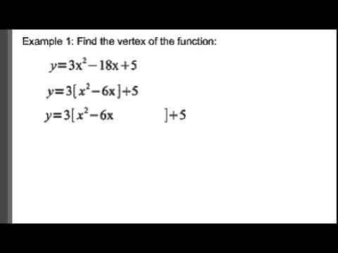 17 Best Images of Standard To Vertex Form Worksheet  Quadratic Vertex Form Worksheet, Quadratic 