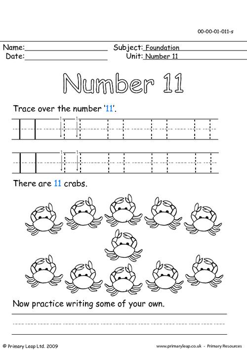 number-11-worksheet-for-kindergarten