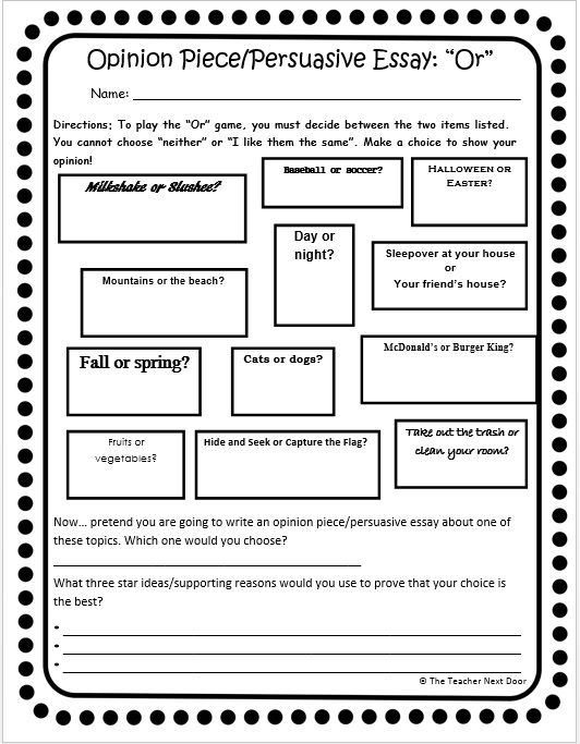 11 Best Images of Author S Opinion Worksheet - Opinion Piece Persuasive