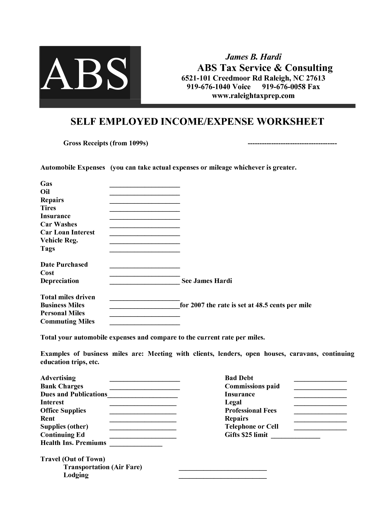 16 Best Images of Budget Worksheet Self-Employed - Make a Budget