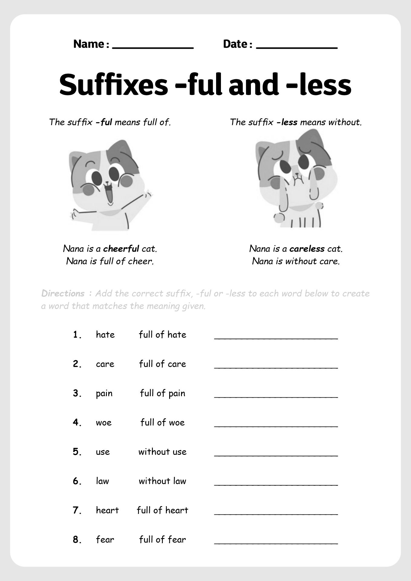 17 Best Images of Prefixes And Suffixes Worksheets 4th - ROOT-WORDS